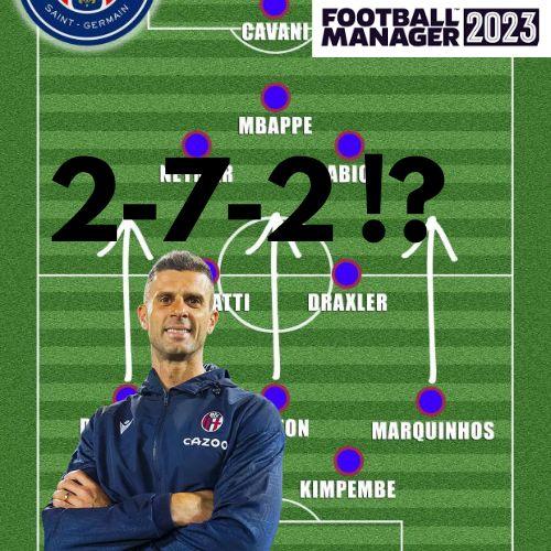 Football Formation Revolution with Thiago Motta 2-7-2