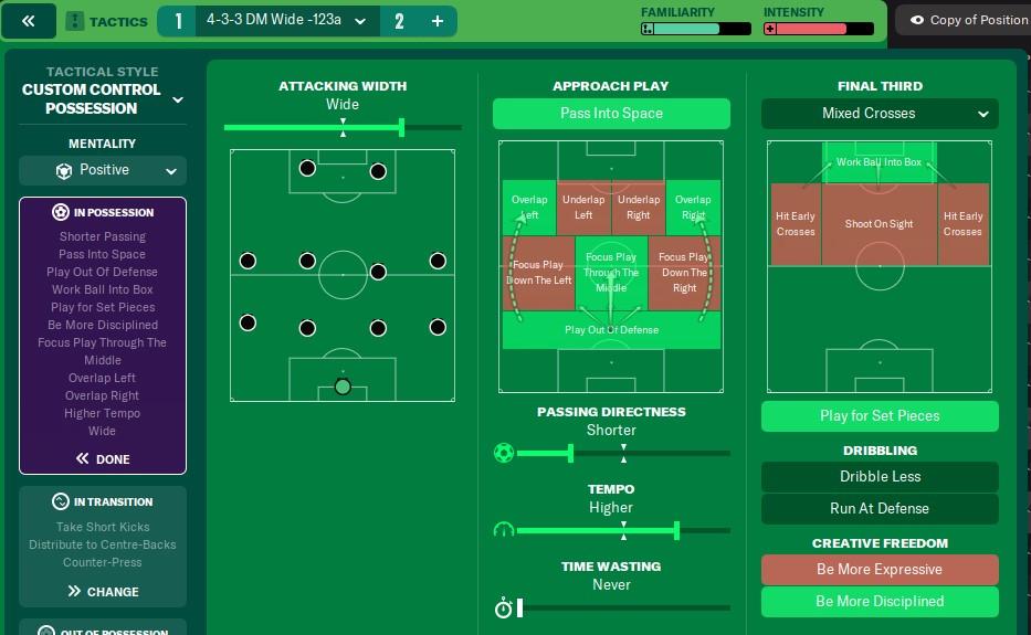 Ariggo Sacchi Tactics | Football Manager Attacking Build Up