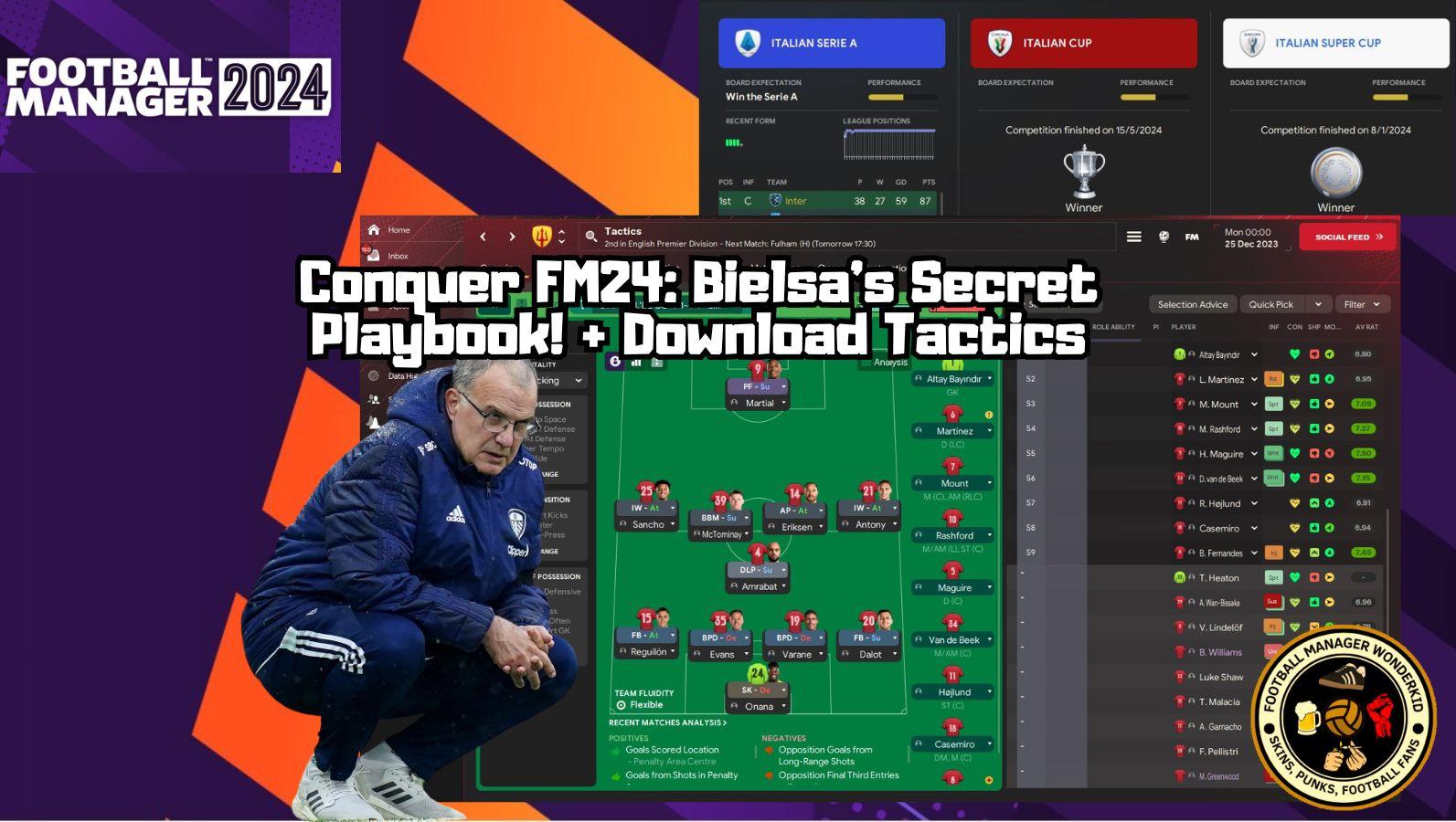 FM24 Marcelo Bielsa’s Tactical Blueprint: EL Loco’s 4-1-4-1! Guide + Download
