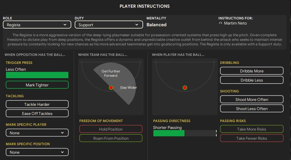 FM24 Formation 3-4-1-2 - Regista