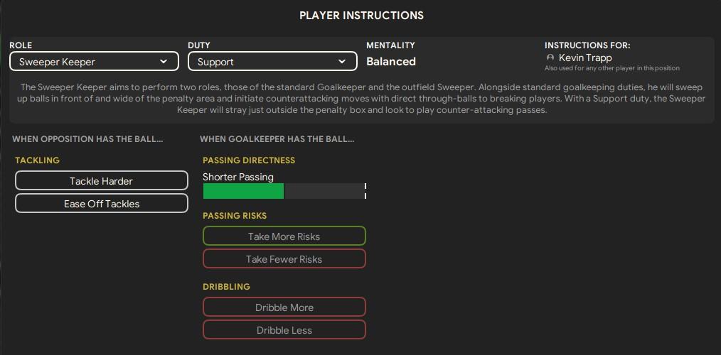 fm24 formation 3-4-1-2 - Sweeper Keeper