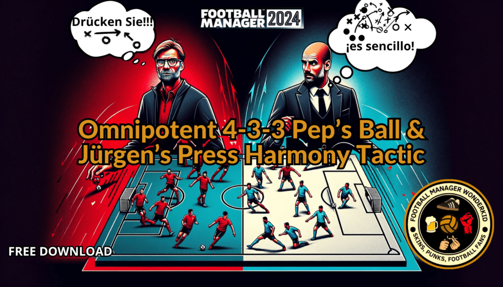 FM24 4-3-3 Tactics Pep Ball & Klopp Press Hybrid