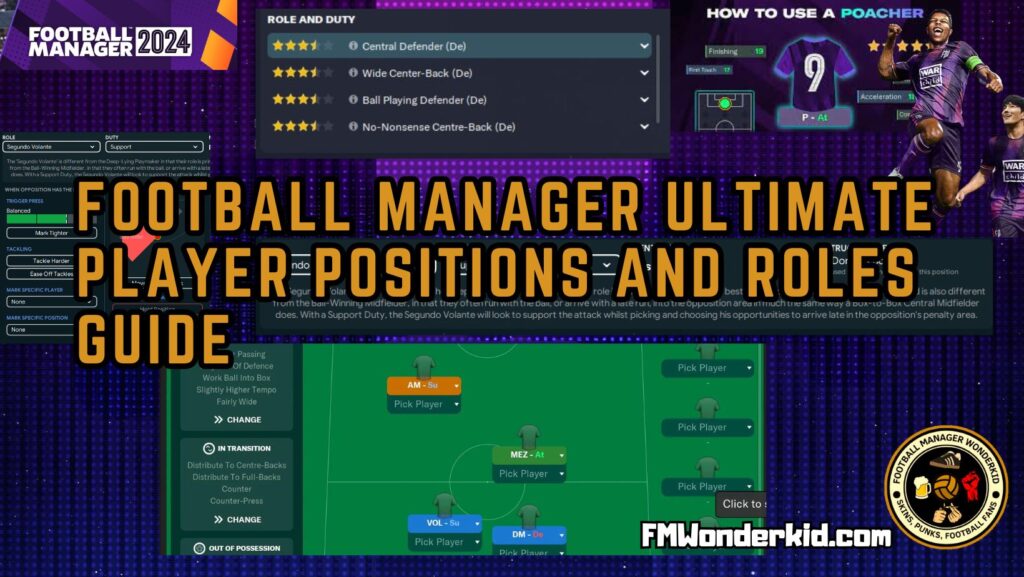 Football Manager Player Roles by Positions