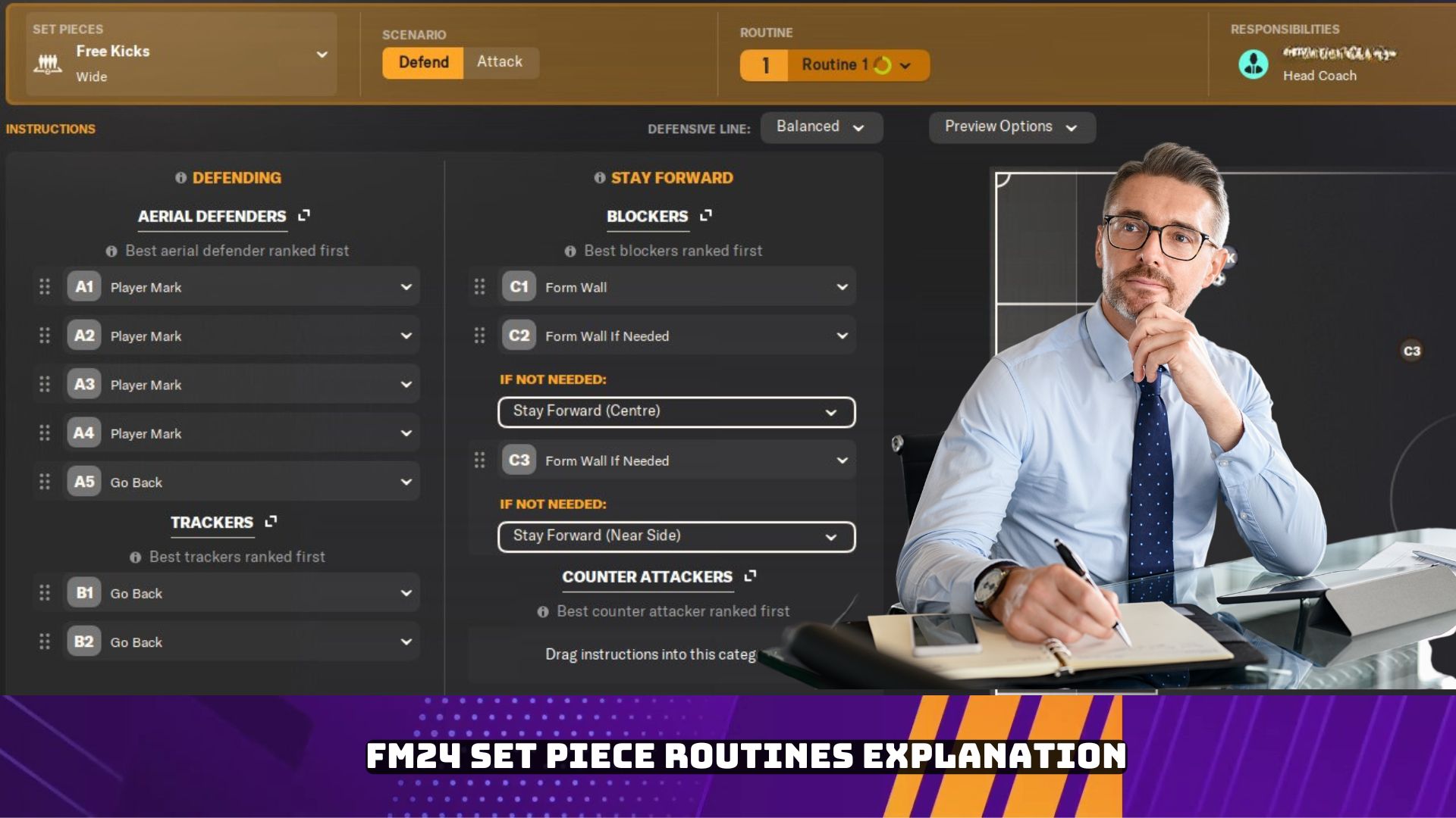 Football Manager 24 Set Piece Routines