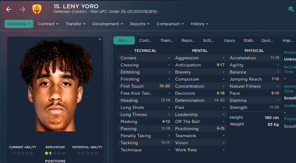 FM 25 Wonderkids Shortlist - Leny Yoro