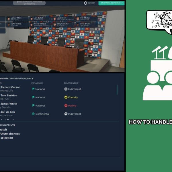 Football Manager 24 Press Conferences and Tunnel Interviews Handling