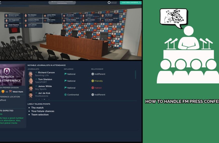 Football Manager 24 Press Conferences and Tunnel Interviews Handling