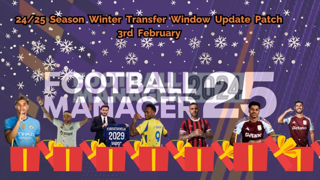 FM 24/25 Season Winter Transfer Window Update Patch Download