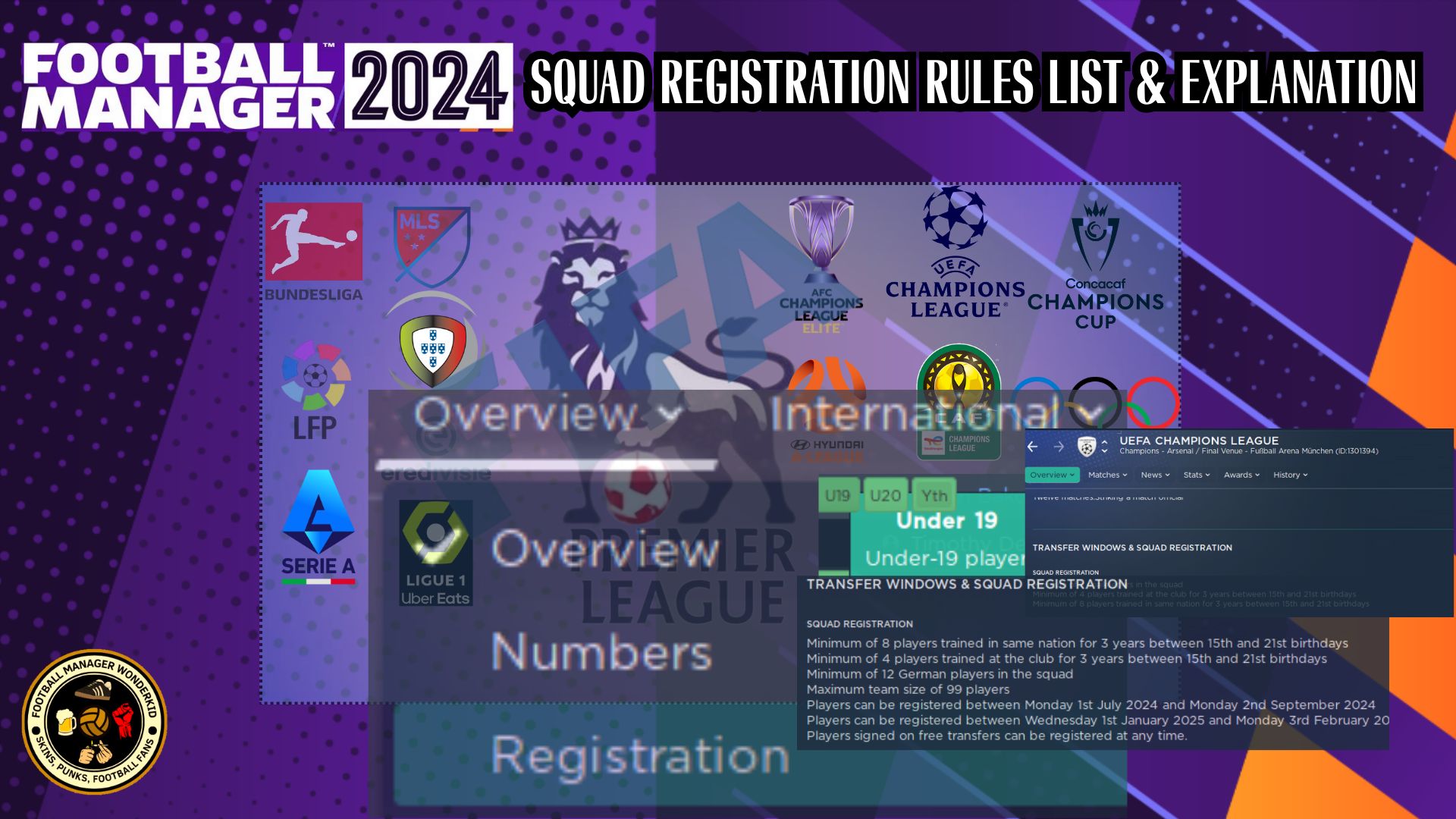 Football Manager Squad Registration Rules